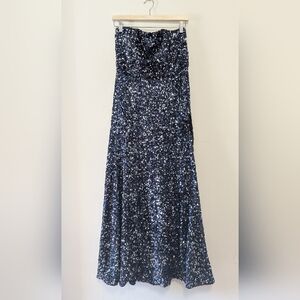 Ever New strapless sequence evening dress